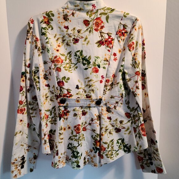 DISNEY COLLEN ATWOOD "ALICE THROUGH THE LOOKING GLASS" FLORAL BUTTON UP JACKET - Picture 9 of 11